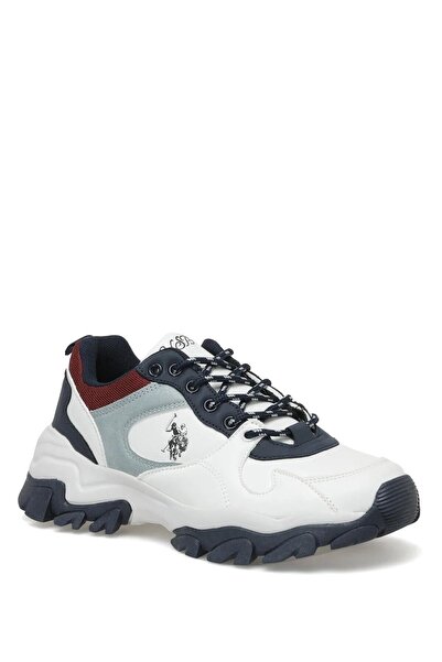 U.S. Polo Assn. Women's White Blue Sneaker Shoes