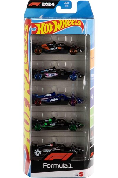HOT WHEELS Basic Car F1 5-Pack