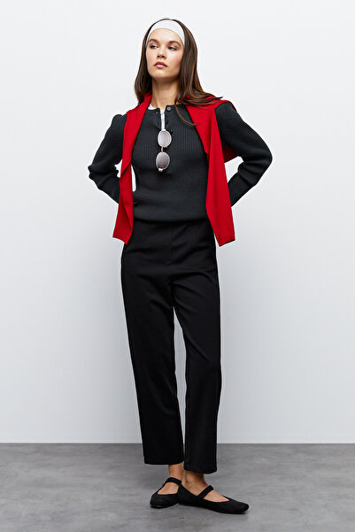 urban focus Half Placket Crew Neck Sweater