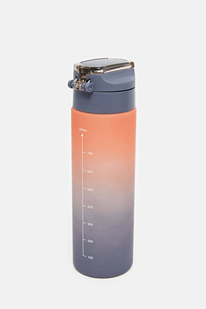 REDTAG Grey And Orange Water Bottle (930ml)