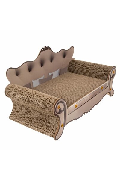 zola Cat claw sharpening couch, total size 32 x 29 x 60 cm, cream