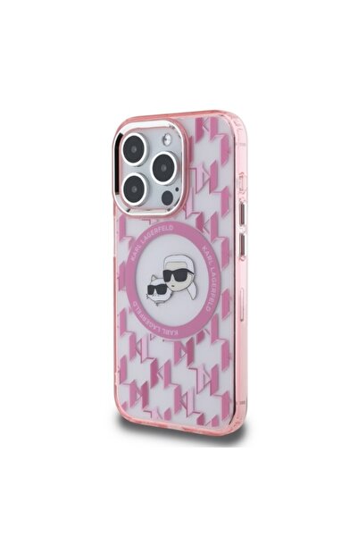 Karl Lagerfeld Case for IPhone 15 Pro, IML MagSafe, Pink