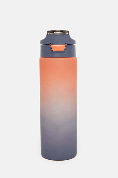 REDTAG Grey And Orange Water Bottle (930ml)