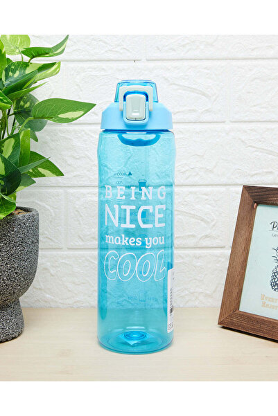 REDTAG Blue Printed Water Bottle (1000ml)