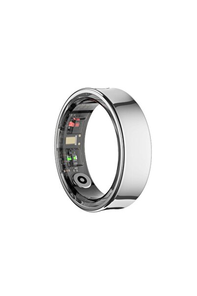 TCH Smart Ring R20 SILVER - Health & Fitness Tracker for Men and Women SIZE-7