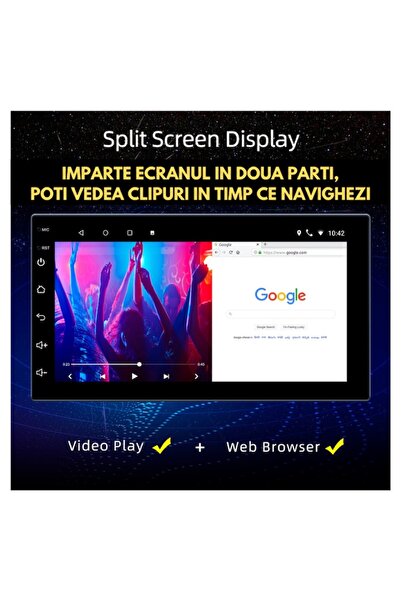 LOONATIQ 2DIN Navigation Android 13, Wireless Apple CarPlay & Android Auto, GPS, 7-inch