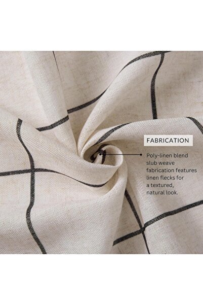 Generic Brighton Printed Blackout Curtain Panel, 52 x 95 in, Black - Rain Home Fashions