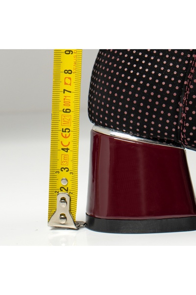 BMoD Women's red ankle boots with block heel and patent toe MOD06638