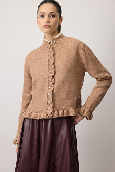 Touché Privé Frill Knitted Cardigan