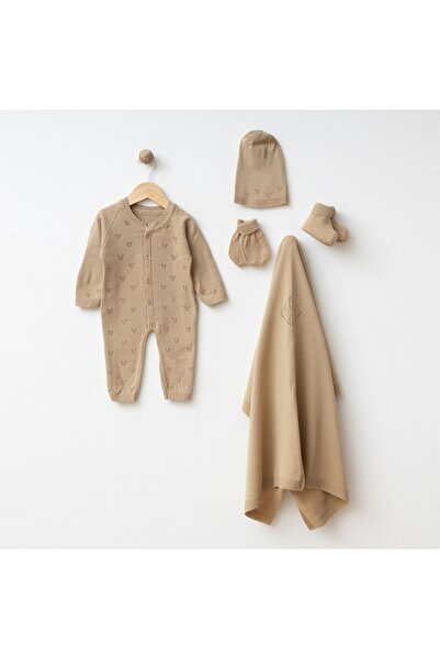 Fox Life Kids Newborn Baby Romper Set 5 Pieces Knitwear Patterned 02