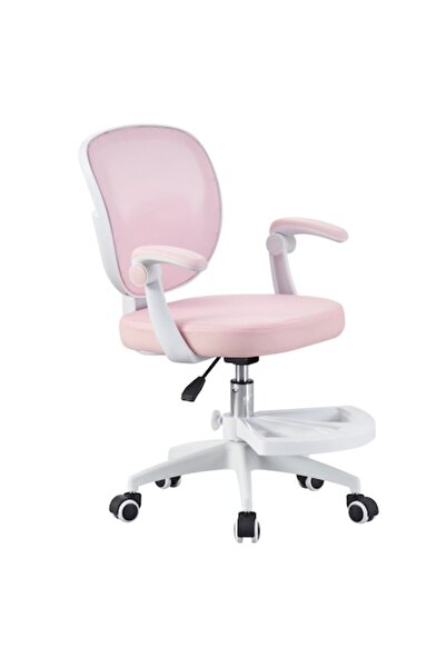 OEM Ροζ εργονομική περιστρεφόμενη παιδική καρέκλα γραφείου με κάθισμα από αφρ...