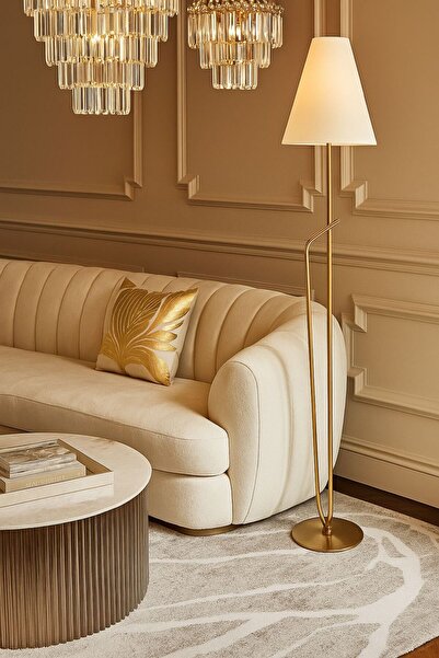 VENÜS NOVA ANTARES FIRÇALANMIŞ GOLD&KETEN BAŞLIK LAMBADER