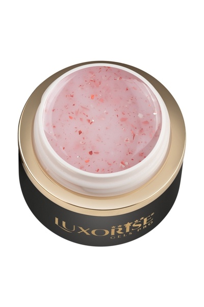 LUXORISE RevoFlex Glitz UV Nail Builder Gel 15ml, Frosted Ruby
