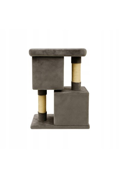 zola 2-tier cat play set with houses, scratching post, MDF