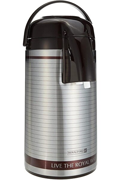 ROYALFORD زجاجة إيربوت زجاجية 3 لتر متعددة الألوان من الفولاذ المقاوم للصدأ
