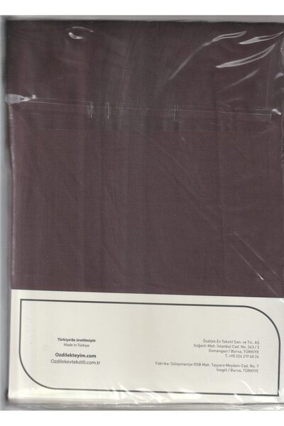 Özdilek Fitted Sheet with Pillowcase Ranforce 180*200 Plum Colourist