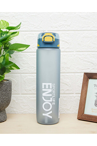 REDTAG Blue Printed Water Bottle (1000ml)