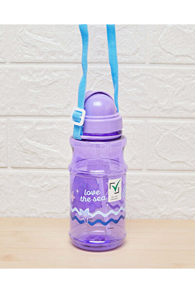 REDTAG Boys Purple Stitch Transparent Water Bottle