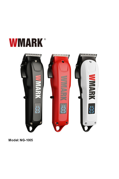 Wmark Rechargeable Hair Clipper (Black/White/Red) Saç Ve Sakal Kesme Makinesi NG-1005