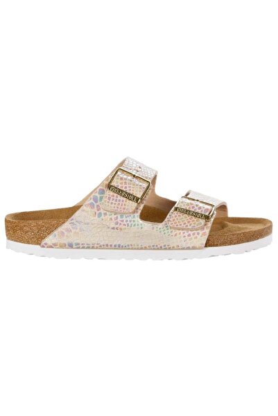 BIRKENSTOK Birkenstock Arizona Shiny Snake Cream