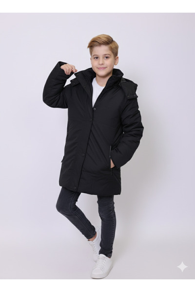 PIQUE Children's coat Hooded boys' parka