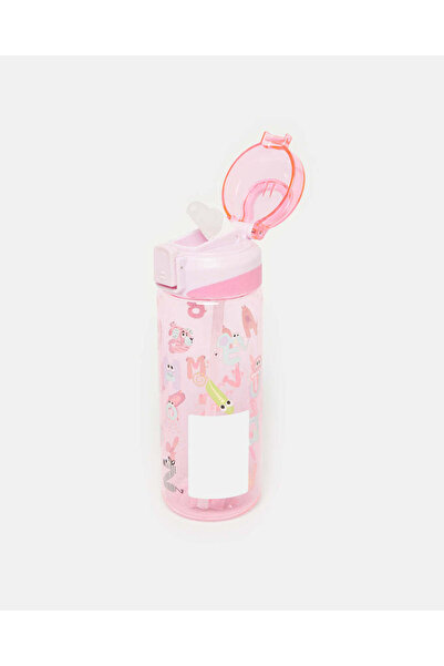 REDTAG زجاجة مياه مطبوع باللون الوردي (600 مل)