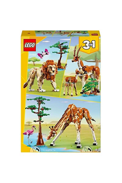 LEGO Creator 3in1 - Wild Safari Animals (31150), 9+ years, 780 pieces