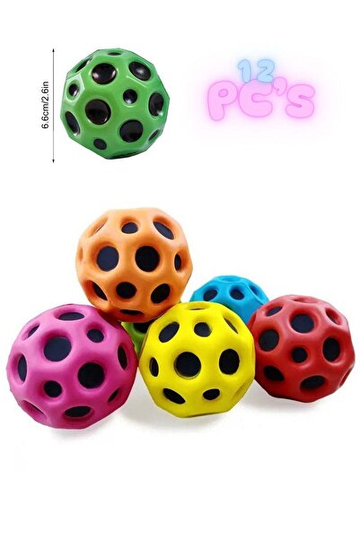 Generic 12-Piece Space Bouncing Ball Set – Super High Jump Balls for Kids