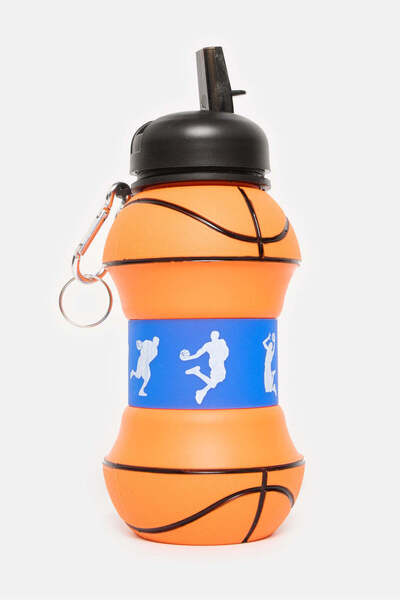 REDTAG Orange Basketball Water Bottle