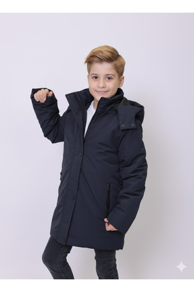 PIQUE Children's coat Hooded boys' parka