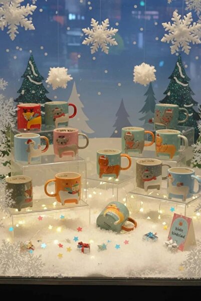 Miniso Hayvan Figürlü Yeni Yıl Temalı Kupa