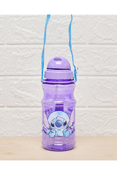 REDTAG Boys Purple Stitch Transparent Water Bottle