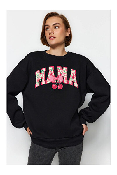Tubinyoo سويت شيرت ماما مطبوع 3 إنيرثي برقبة دائرية