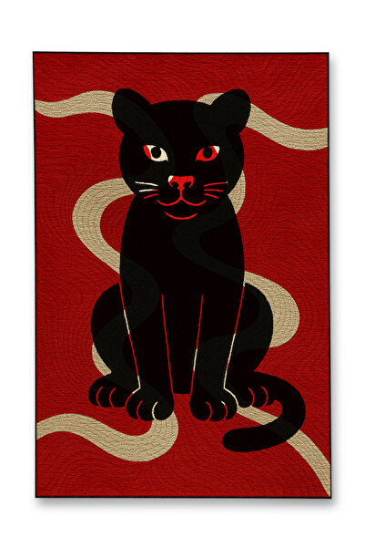 Rugs Modern Halı سجادة ديكور عتيقة بنمط قطط من موسو، قاعدة منسوجة، موديل moss...