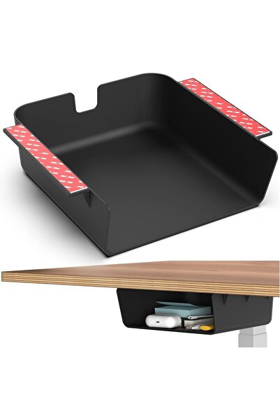 humancentric Under-Desk Storage Shelf - Drawer Organizer (Black)