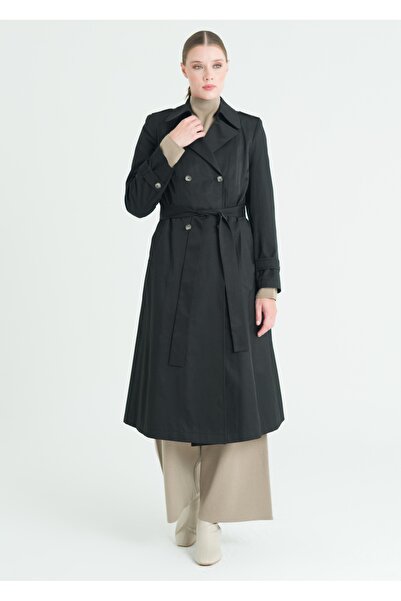 Armağan Double Breasted Belted Trench Coat