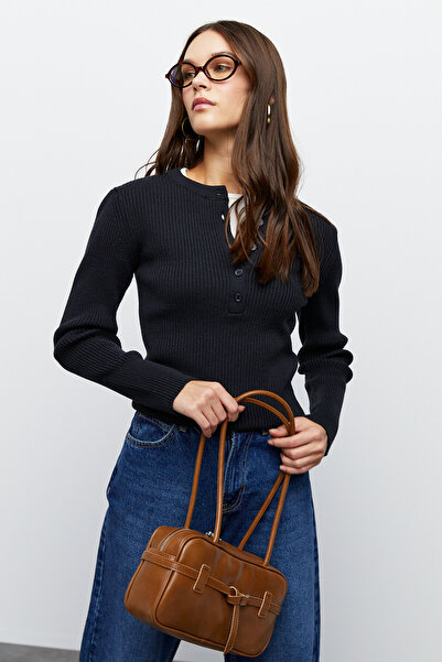 urban focus Half Placket Crew Neck Sweater