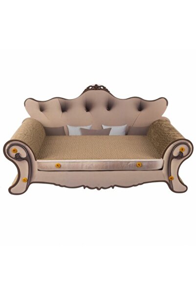 zola Cat claw sharpening couch, total size 32 x 29 x 60 cm, cream