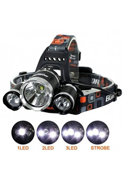SokShop Headlamp with 3 Cree XML T6 LEDs, 5000 lumens