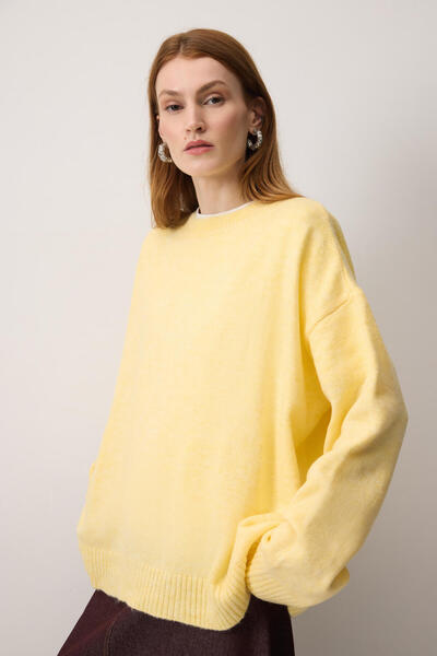 Touché Privé Solid Color Oversize Pullover
