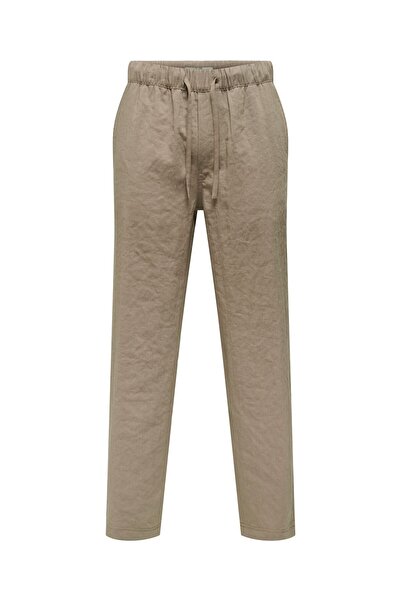 Only & Sons ONSSINUS TRAKE STRAIGHT 0329 PANTS Ανδρικό καφέ παντελόνι - 22033744