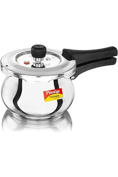 Prestige Svach Deluxe Alpha Stainless Steel Pressure Cooker - 2 L, Silver