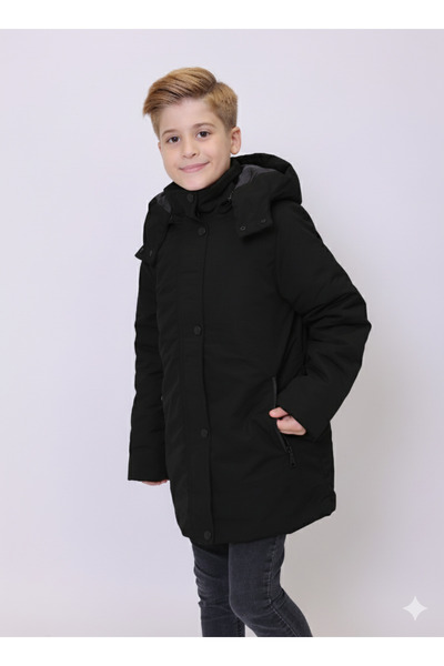 PIQUE Children's coat Hooded boys' parka