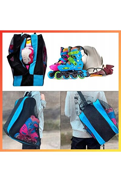 zola Skate and roller skate transport bag, 2 compartments, handles, shoulder strap, Oxford, 40x38x28 cm