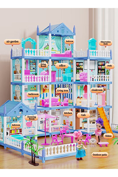 Generic Games/Crafts Dollhouse Toys for Little Girls, Fairy Tale Princess Play Castle