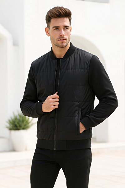 Rich Мъжка зимна яке с цип, устойчива на вятър