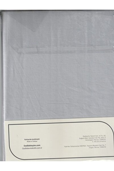 Özdilek Fitted Sheet with Pillowcase Ranforce 180*200 Silver Colorist