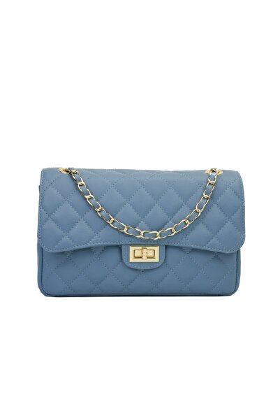 Posete Fagaras Mini Ruby Leather Purse - Light Blue, Genuine Leather Bag, Bags, Summer Bags