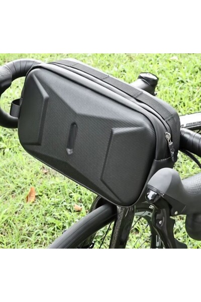 zola Bicycle bag, bag type, handlebar attachment with velcro, polyester, 25 x 8 x 16 cm, black