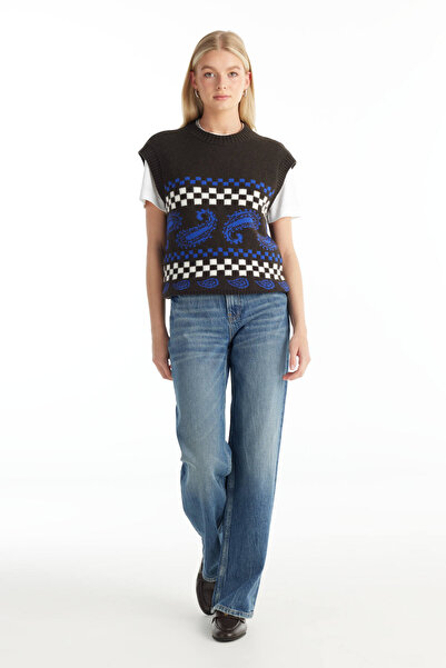 Ted Baker MAVİ SLOANE GENİŞ PAÇA JEAN PANTOLON